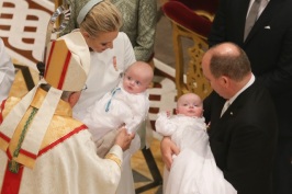 The little royals very calm during the baptism ceremony, May 10, 2015 @Michel Danino-6