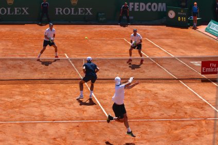 Bob and Mike Bryan vs Marach and Pavic doubles final at Rolex Monte-Carlo Masters 2018 @CelinaLafuentedeLavotha