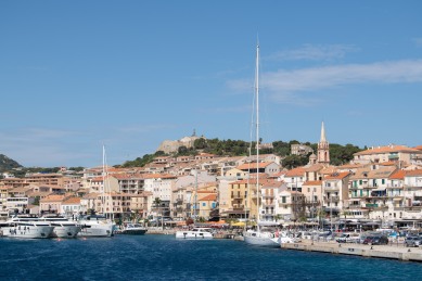 The port of Calvi, Corsica, depart of the Water Bike Challenge 2020@Eric Mathon, Palais Princier